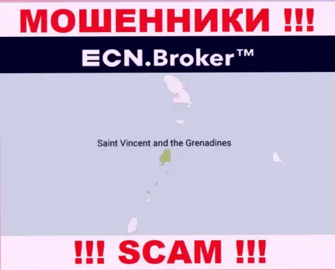 Находясь в оффшорной зоне, на территории St. Vincent and the Grenadines, ECNBroker ни за что не отвечая оставляют без средств своих клиентов