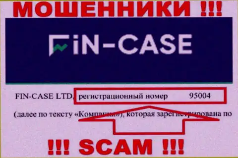 Регистрационный номер компании Fin-Case Com - 95004