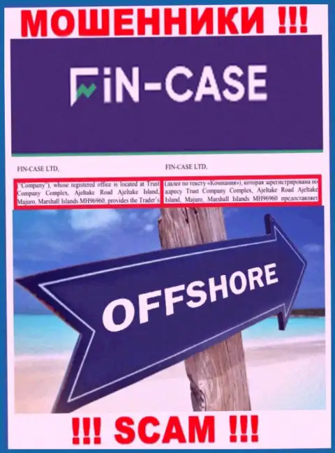Fin Case - это МОШЕННИКИ ! Пустили корни в оффшорной зоне по адресу - Trust Company Complex, Ajeltake Road Ajeltake Island, Majuro, Marshall Islands MH96960 и прикарманивают деньги реальных клиентов