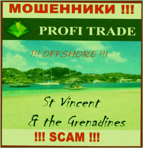Базируется контора Profi Trade LTD в оффшоре на территории - St. Vincent and the Grenadines, МОШЕННИКИ !!!