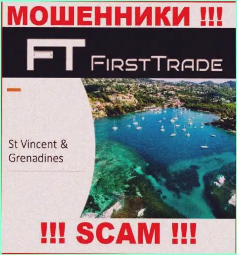 FirstTrade Corp безнаказанно разводят клиентов, потому что пустили корни на территории Сент-Винсент и Гренадины
