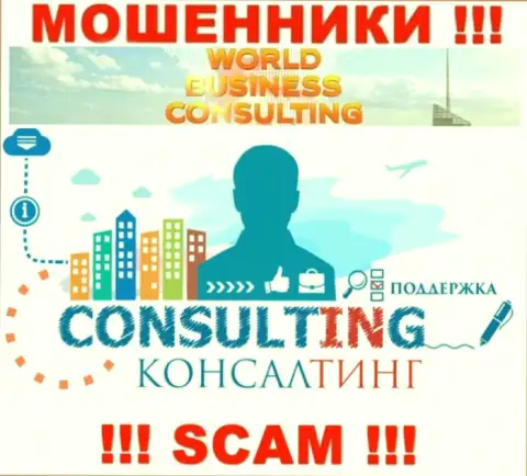 World Business Consulting заняты обманом наивных клиентов, а Консалтинг лишь прикрытие