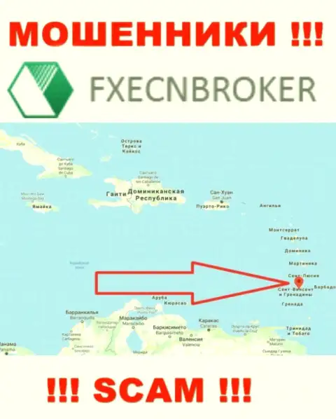 ФХ ЕЦН Брокер - МОШЕННИКИ, которые официально зарегистрированы на территории - Saint Vincent and the Grenadines