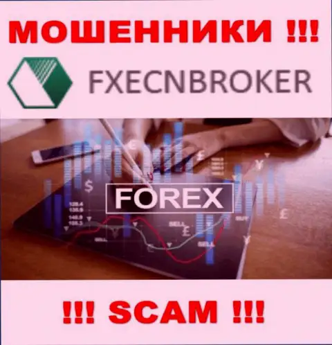 Forex - конкретно в указанном направлении предоставляют свои услуги мошенники FXECNBroker