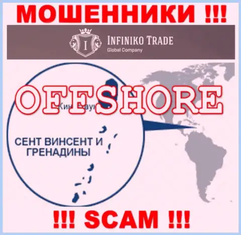 Infiniko Trade - internet-мошенники, их место регистрации на территории Сент-Винсент и Гренадины