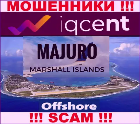 Регистрация АйКью Цент на территории Маджуро, Маршалловы Острова, дает возможность оставлять без денег клиентов