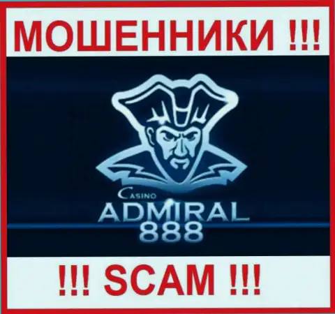 Логотип МОШЕННИКА Admiral 888