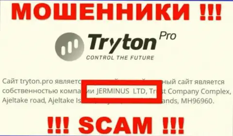 Инфа о юридическом лице Тритон Про - это контора Jerminus LTD