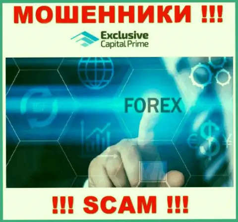 Forex - это тип деятельности незаконно действующей компании ExclusiveCapital Com