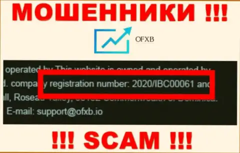 Регистрационный номер, который присвоен конторе Доннибрук Консалтинг Лтд - 2020/IBC00061
