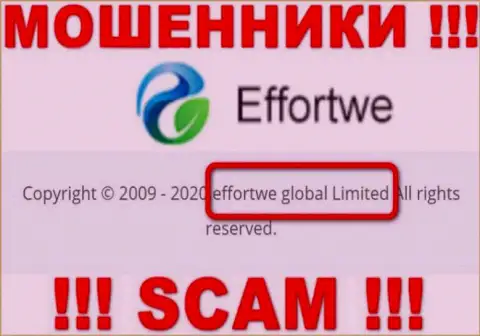 На сайте Effortwe365 сообщается, что Effortwe Global Limited - это их юридическое лицо, но это не обозначает, что они порядочны
