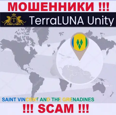Юридическое место регистрации мошенников Terra Luna Unity - Сент-Винсент и Гренадины