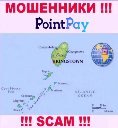 PointPay - это интернет мошенники, их место регистрации на территории Сент-Винсент и Гренадины