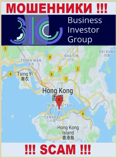 Оффшорное расположение Бизнес Инвестор Групп - на территории Hong Kong