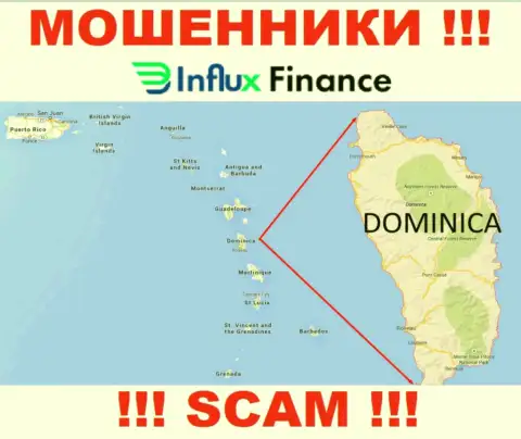 Организация InFluxFinance Pro - это мошенники, отсиживаются на территории Commonwealth of Dominica, а это оффшорная зона
