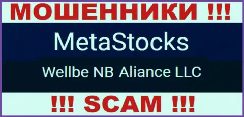 Юридическое лицо мошенников MetaStocks - это Wellbe NB Aliance LLC