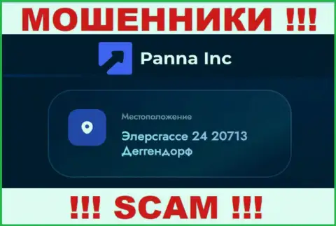 Адрес регистрации компании Panna Inc на официальном сайте - фейковый !!! БУДЬТЕ ВЕСЬМА ВНИМАТЕЛЬНЫ !!!