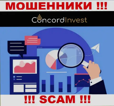 Знайте, организация ConcordInvest Ltd не имеет регулирующего органа - это МОШЕННИКИ !!!