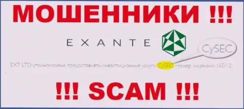 EXANTE прикрывают свою незаконную деятельность проплаченным регулирующим органом - CySEC