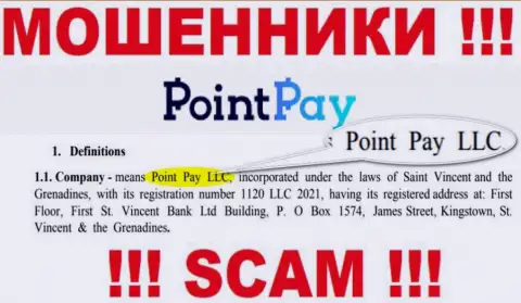 Point Pay LLC - это контора, которая управляет махинаторами PointPay