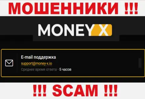 Не надо общаться с жуликами MoneyX через их электронный адрес, показанный на их сайте - ограбят