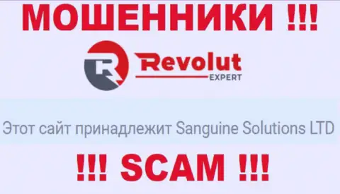 Инфа о юридическом лице мошенников RevolutExpert