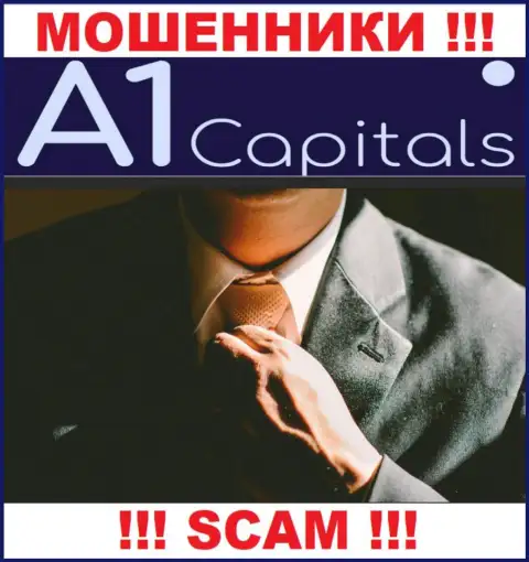 О лицах, управляющих компанией A1 Capitals абсолютно ничего не известно