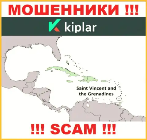 РАЗВОДИЛЫ Kiplar зарегистрированы невероятно далеко, а именно на территории - St. Vincent and the Grenadines