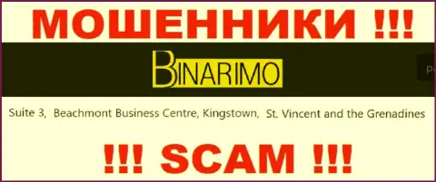 Binarimo - это интернет-мошенники ! Засели в офшоре по адресу Suite 3, ​Beachmont Business Centre, Kingstown, St. Vincent and the Grenadines и прикарманивают финансовые активы реальных клиентов