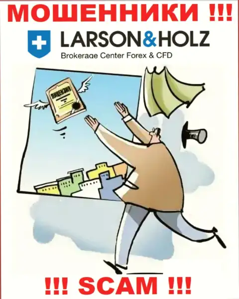 LarsonHolz Biz - это сомнительная компания, потому что не имеет лицензии