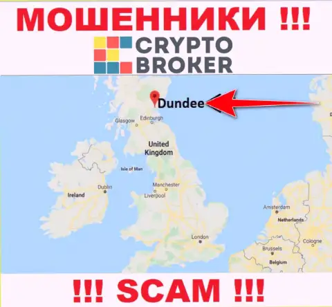 Крипто-Брокер Ком свободно оставляют без денег, потому что разместились на территории - Dundee, Scotland