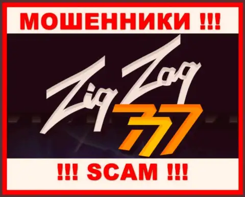 Логотип МОШЕННИКА ЗигЗаг777 Ком