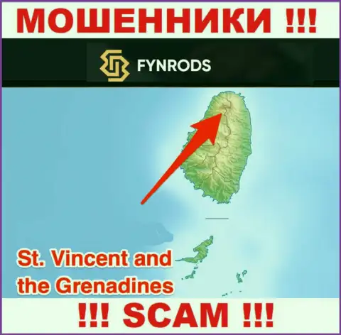 Fynrods - МОШЕННИКИ, которые официально зарегистрированы на территории - Saint Vincent and the Grenadines