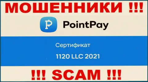 Будьте очень осторожны, наличие номера регистрации у Point Pay (1120 LLC 2021) может быть приманкой