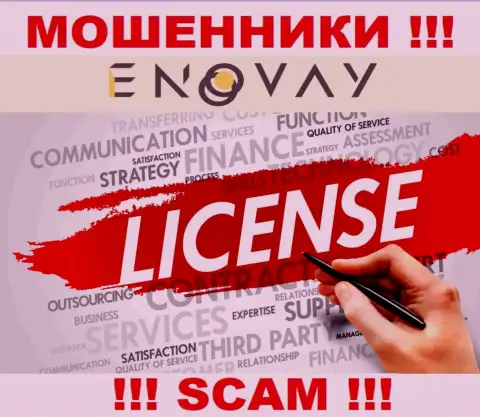 У компании Эно Вей не имеется разрешения на осуществление деятельности в виде лицензии на осуществление деятельности - это ЛОХОТРОНЩИКИ