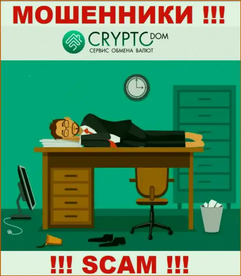 Отыскать материал об регуляторе лохотронщиков CryptoDom невозможно - его попросту НЕТ !!!